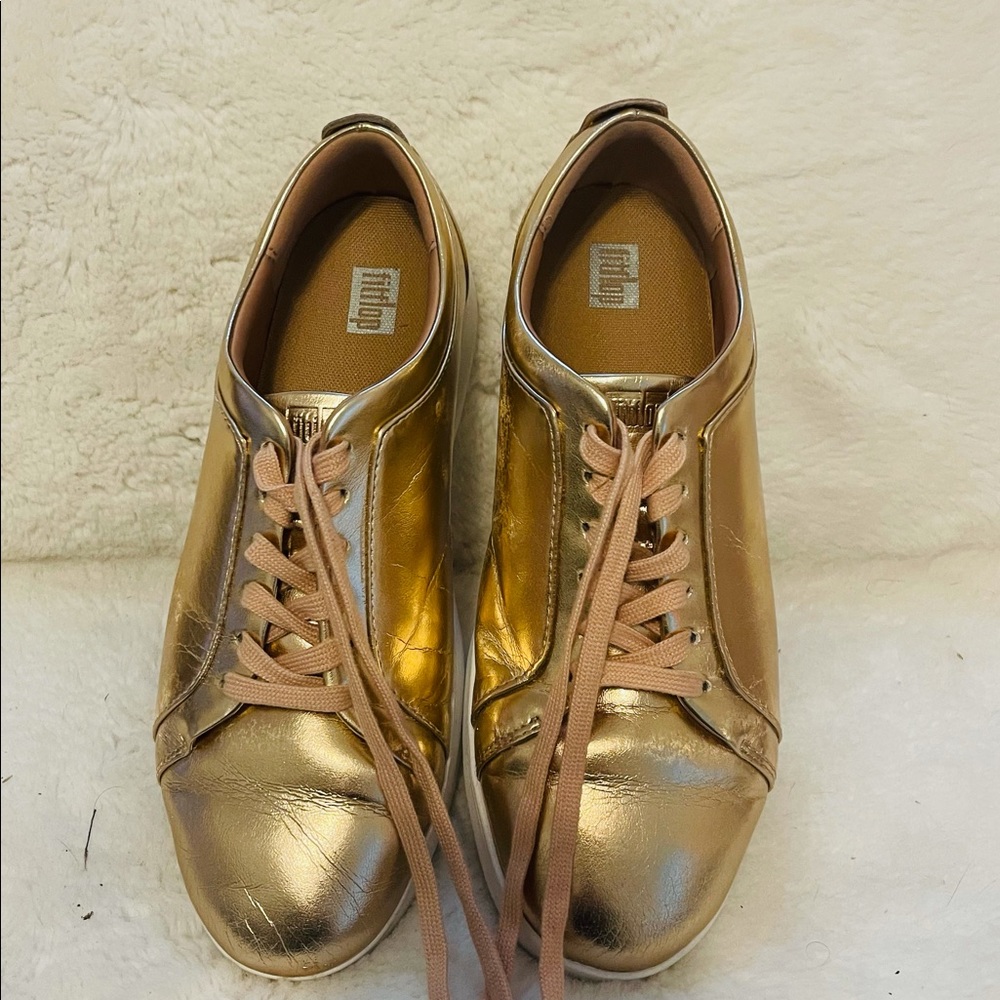 Fitflop Rally Sneakers Gold size 8